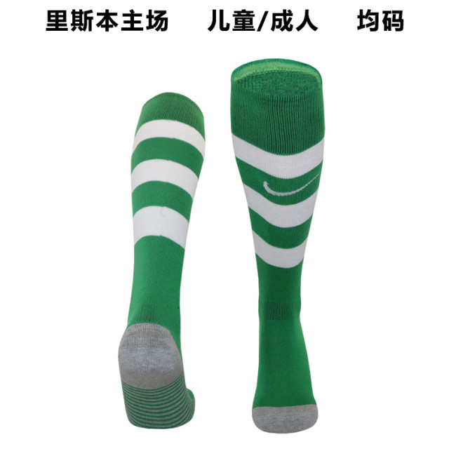 Youth/Adult 2025-2026 Sporting Lisbon Home Soccer Socks Football Socks