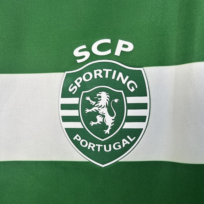 Fan Version 2025-2026 Sporting Lisbon Home Football Shirt Soccer Jersey