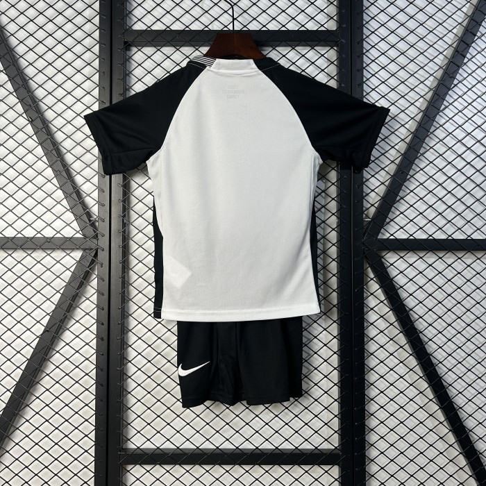 Youth Uniform Kids Kit 2025-2026 Corinthians Home Soccer Jersey Shorts Child Football Set