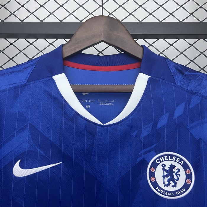without Sponor Logo Fan Version 2025-2026 Chelsea Home Soccer Jersey Football Shirt
