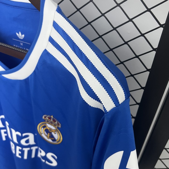 Fans Version 2025-2026 Real Madrid Third Away Blue Soccer Jersey Real Football Shirt