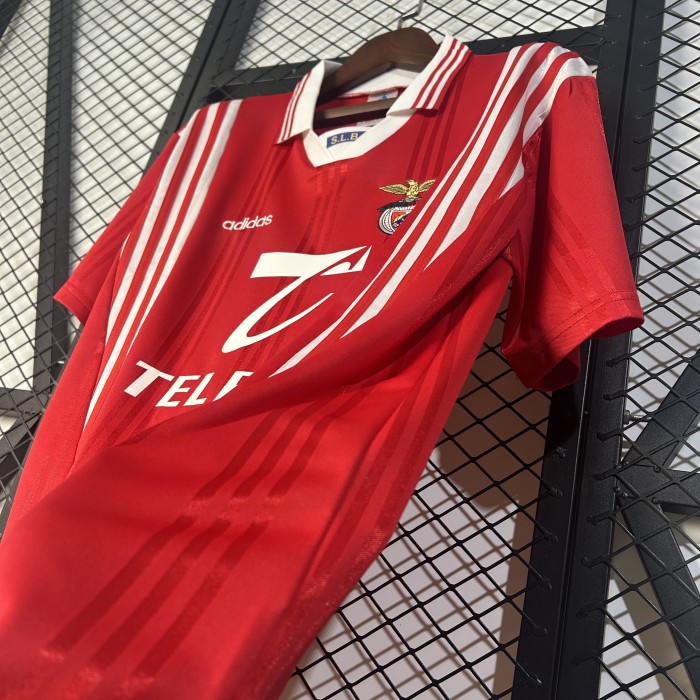 Retro Jersey 1997-1998 SL Benfica Home Soccer Jersey Vintage Football Shirt