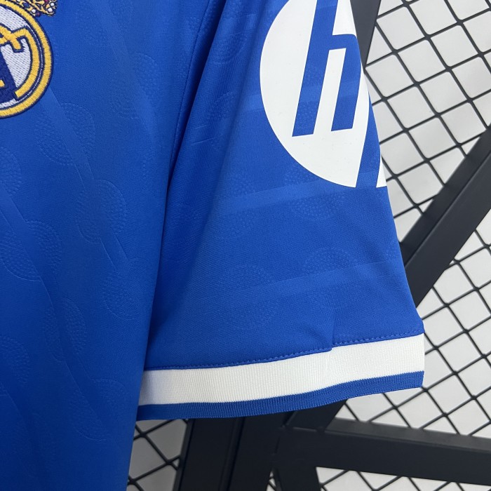 Fans Version 2025-2026 Real Madrid Third Away Blue Soccer Jersey Real Football Shirt