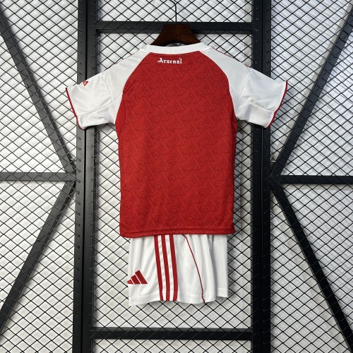 Youth Uniform Kids Kit 2025-2026 Arsenal Home Soccer Jersey Shorts Child Football Set
