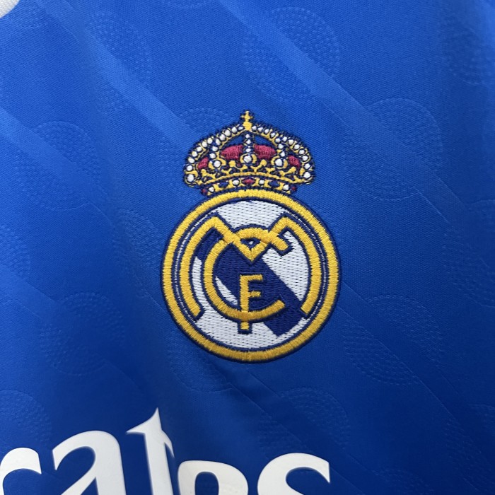 Fans Version 2025-2026 Real Madrid Third Away Blue Soccer Jersey Real Football Shirt