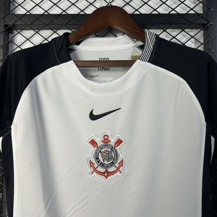 Woman 2025-2026 Corinthians Home Soccer Jersey Girl Football Shirt