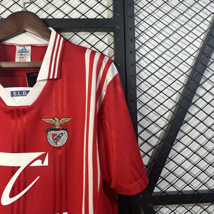 Retro Jersey 1997-1998 SL Benfica Home Soccer Jersey Vintage Football Shirt
