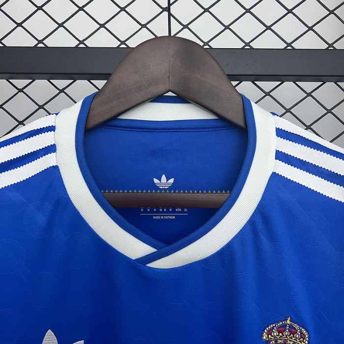 Fans Version 2025-2026 Real Madrid Third Away Blue Soccer Jersey Real Football Shirt