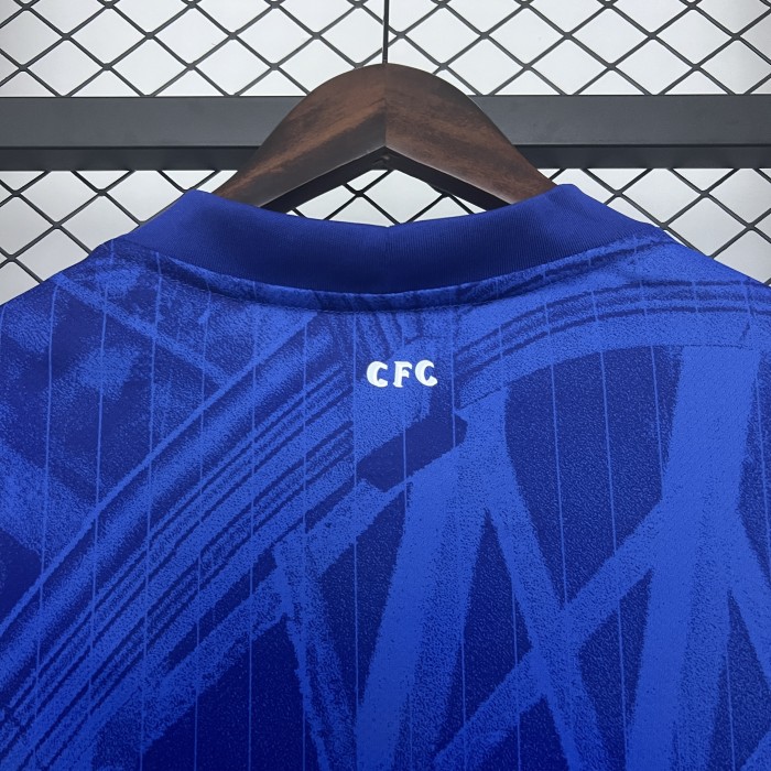 without Sponor Logo Fan Version 2025-2026 Chelsea Home Soccer Jersey Football Shirt