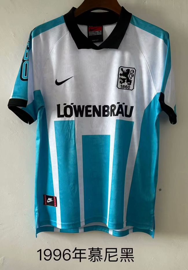 Retro Jersey 1995-1996 TSV 1860 Munich Home Soccer Jersey Vintage Football Shirt