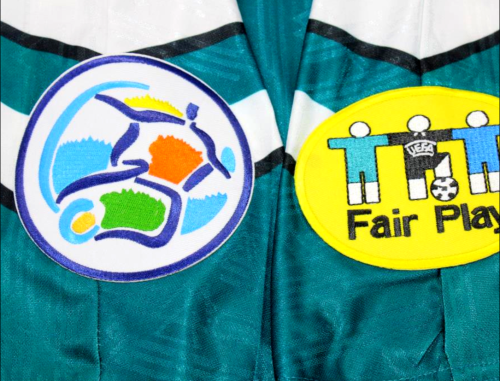 with Patch Retro Jersey 1996 Germany BIERHOFF 20 Away Soccer Jersey Green Vintage Football Shirt