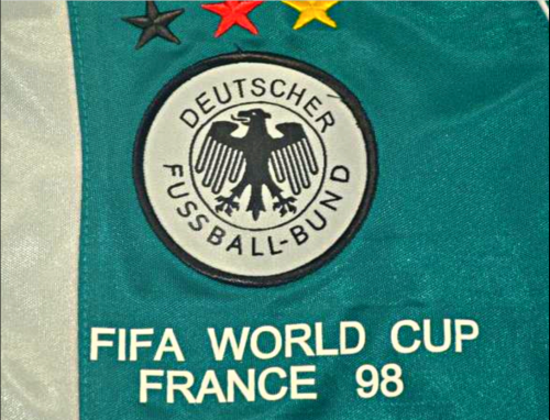 with Front Lettering Retro Jersey 1998 Germany Away Green Soccer Jersey Vintage Football Shirt