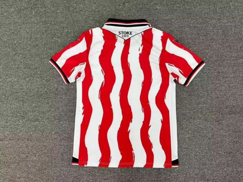 Fan Version Stoke City 2025-2026 Home Soccer Jersey Football Shirt
