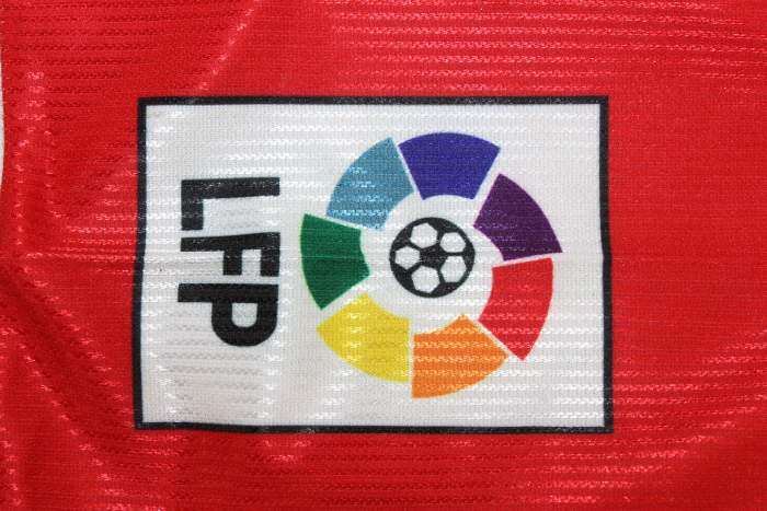 with LFP Patch Retro Jersey 1999-2001 Real Murcia Home Soccer Jersey Real Football Shirt