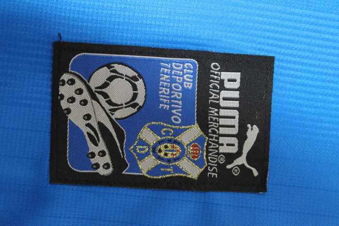 with LFP Patch Retro Jersey 1998-1999 Tenerife JOKANOVIC 6 Away Blue Soccer Jersey Tenerice Football Shirt