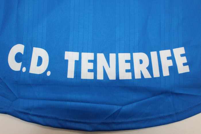 with LFP Patch Retro Jersey 1998-1999 Tenerife JOKANOVIC 6 Away Blue Soccer Jersey Tenerice Football Shirt
