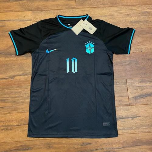 Retro Jersey 2022-2023 Brazil Black Special Edition Soccer Jersey Vintage Brasil Camisetas de Futbol