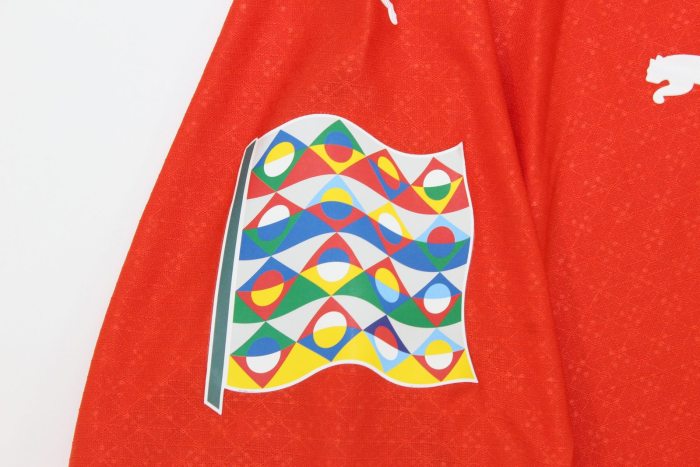 with UEFA Nations League Patch Fan Version Portugal 2025 RONALDO 7 Home Soccer Jersey Football Shirt