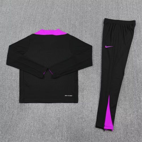 2025-2026 England Black Soccer Training Sweater and Pants Football Kit
