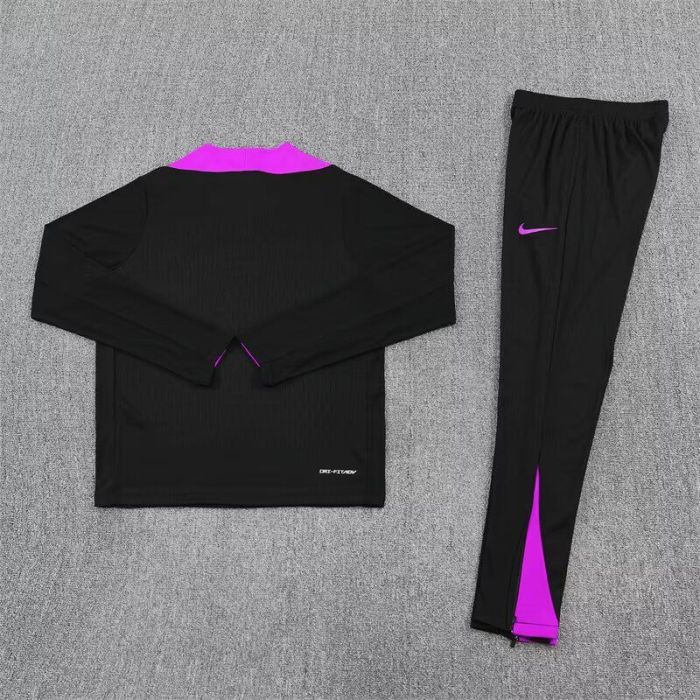 2025-2026 England Black Soccer Training Sweater and Pants Football Kit