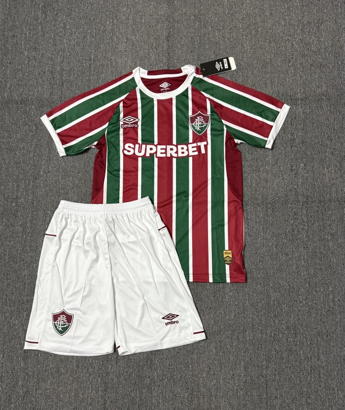 Adult Uniform 2025-2026 Fluminense Home Soccer Jersey Shorts Men's Football Kit