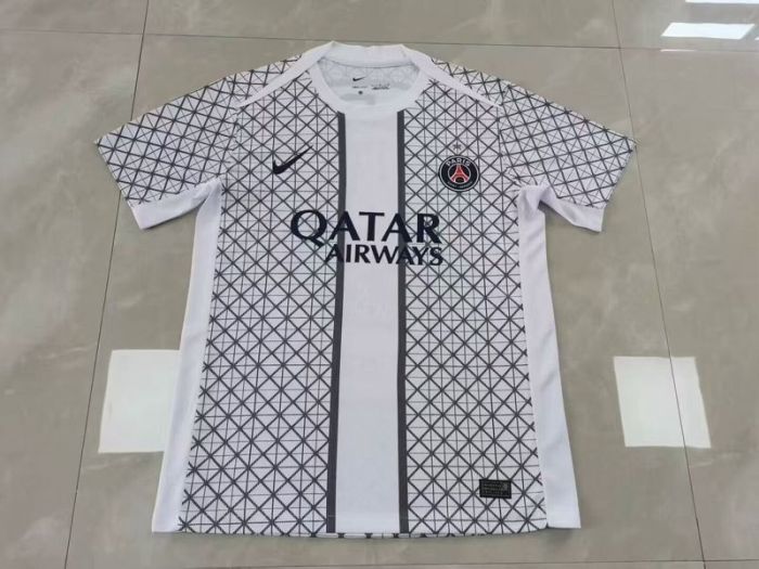 Fan Version 2025-2026 PSG Black/White Special Edition Soccer Training Jersey Paris Football Maillot