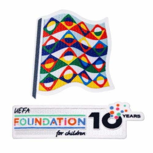 2025 UEFA Nations League Patch UEFA FOUNDATION 10 Years for Children Badge