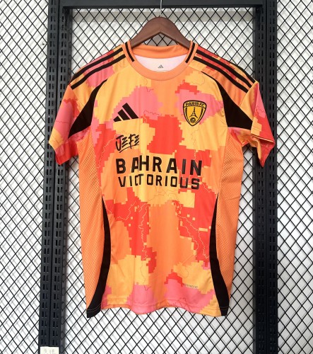 Fan Version 2025-2026 Paris Third Away Orange Soccer Jersey Football Maillot