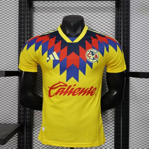 Player Version 2025-2026 Club America Aguilas Yellow Special Edition Soccer Jersey Football Shirt