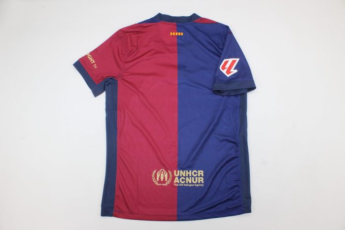 with LALIGA Patch Barca Camisetas de Futbol Fans Version 2024-2025 Barcelona Tyler Swift Version Home Soccer Jersey