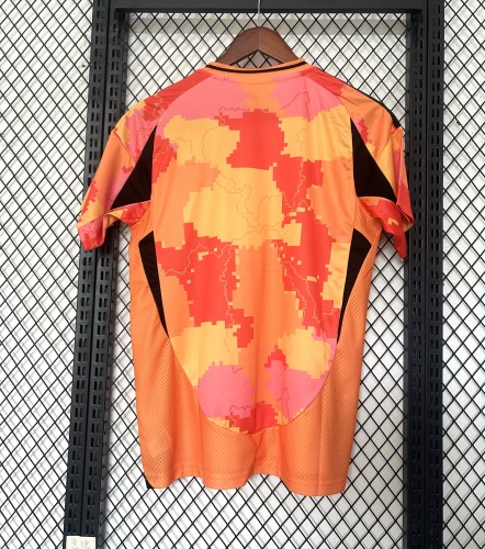 Fan Version 2025-2026 Paris Third Away Orange Soccer Jersey Football Maillot