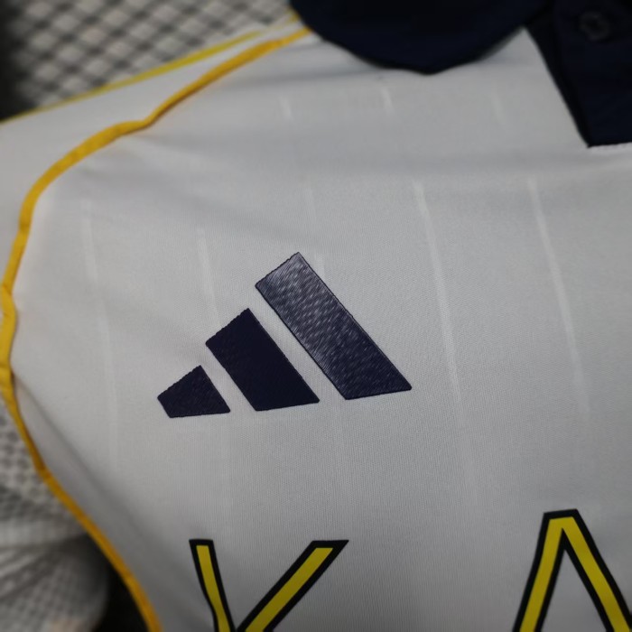 Player Version 2025-2026 Al Nassr Third Away White Soccer Jersey Football Shirt