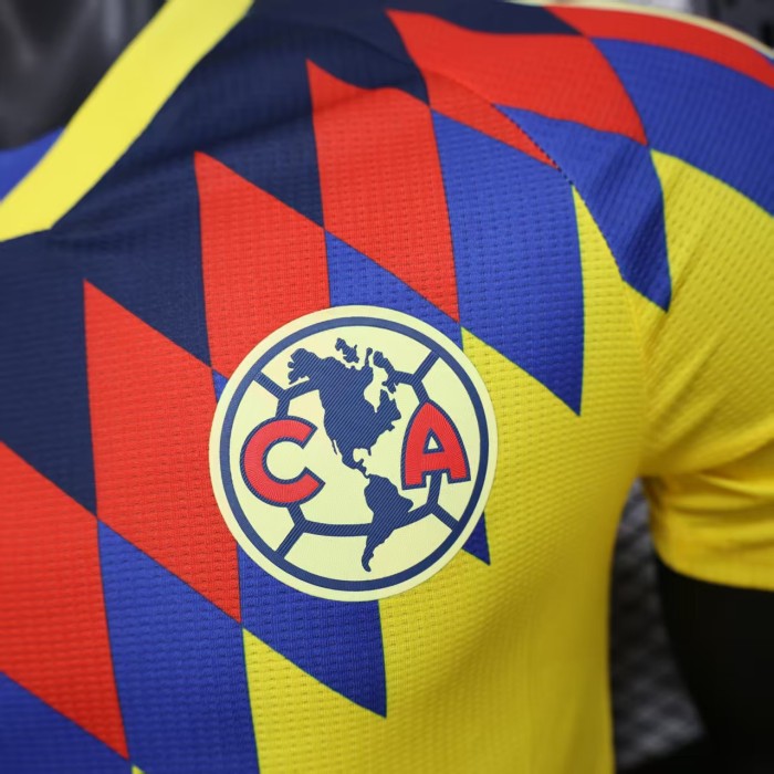 Player Version 2025-2026 Club America Aguilas Yellow Special Edition Soccer Jersey Football Shirt