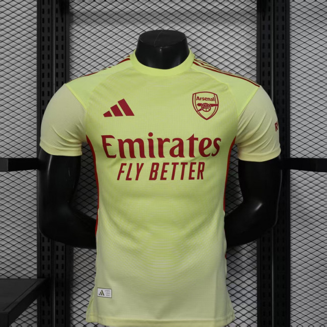 Player Version 2025-2026 Arsenal Yellow Special Edition Footbal Shirt Soccer Jersey