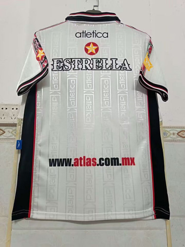 Retro Jersey 1999-2000 Club Atlas Away White Soccer Jersey Vintage Football Shirt