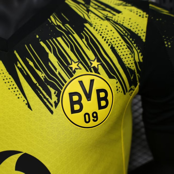 Player Version 2025-2026 Borussia Dortmund Yellow/Black Special Edition Soccer Jersey BVB Football Shirt