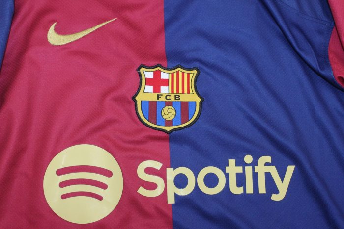 with Femal UCL Patch Barcelona Camisetas de Futbol Fans Version 2024-2025 Barcelona Home Soccer Jersey