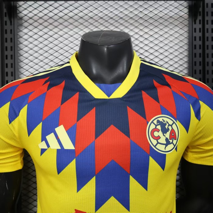 Player Version 2025-2026 Club America Aguilas Yellow Special Edition Soccer Jersey Football Shirt
