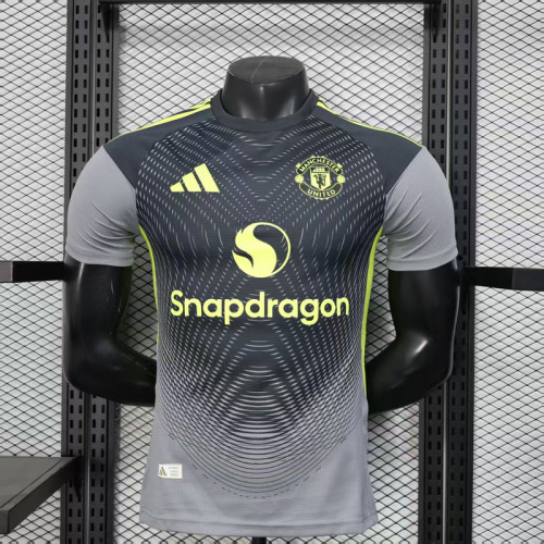 Player Version 2025-2026 Manchester United Black/Grey Special Edition Soccer Jersey Man United Football Shirt