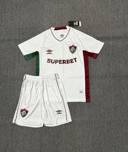 Adult Uniform 2025-2026 Fluminense Away White Soccer Jersey Shorts Men's Football Kit