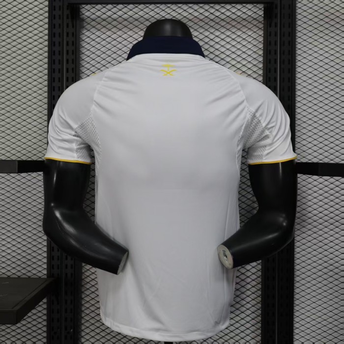Player Version 2025-2026 Al Nassr Third Away White Soccer Jersey Football Shirt