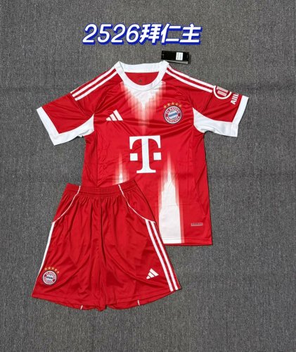 Adult Uniform 2025-2026 Bayern Munich Home Soccer Jersey Shorts Bayern Munchen Football Kit