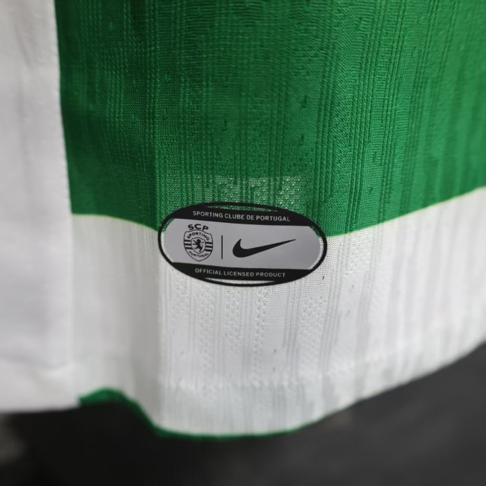 Player Version 2025-2026 Sporting Lisbon Home Soccer Jersey Football Shirt