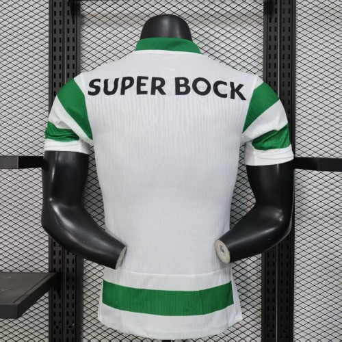 Player Version 2025-2026 Sporting Lisbon Home Soccer Jersey Football Shirt