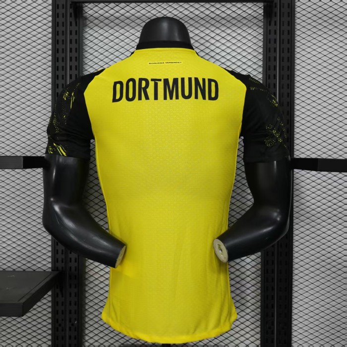 Player Version 2025-2026 Borussia Dortmund Yellow/Black Special Edition Soccer Jersey BVB Football Shirt