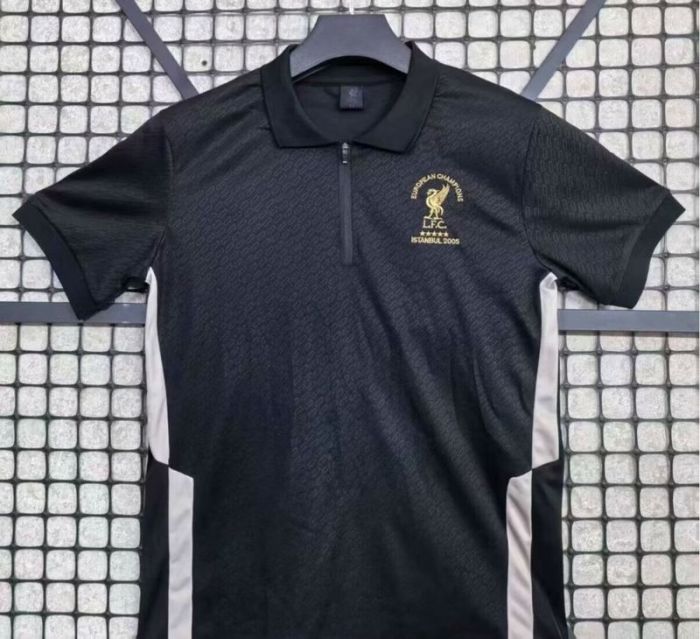 Liverpool UCL Champions Soccer Polo Vintage Football Shirt