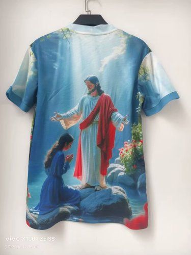 Fan Version 2025 Brazil Blue Jesus Edition Soccer Jersey Brasil Camisetas de Futbol