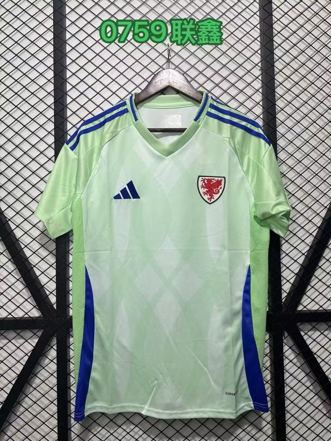 Fan Version Wales 2025 Away Soccer Jersey Yellow Football Shirt