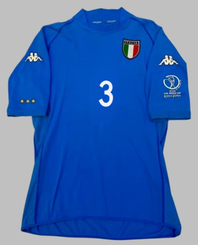 with Patch Retro Jersey 2002 Italy MALDINI 3 Home Soccer Jersey Vintage Football Shirt