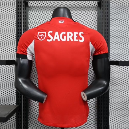 Player Version 2025-2026 Benfica Home Soccer Jersey Football Shirt